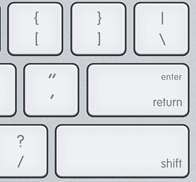 uncommon arrow symbols for linking text-based keystrokes on mac